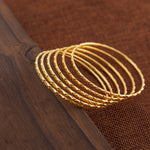 Laser Bangle (KD2) - Silver 925 & Gold Plated