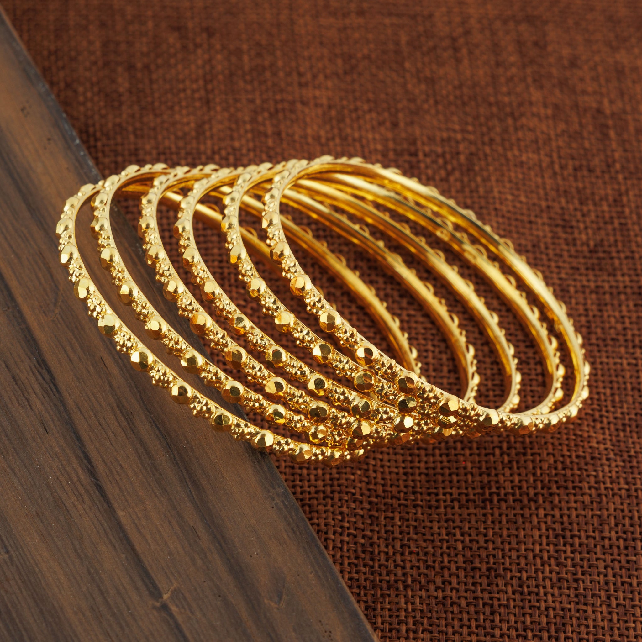 Adult's Bangles (D18-A) - Silver 925 & Gold Plated