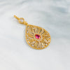 Zircon Pendant (D6) - Silver 925 & Gold Plated