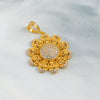 Zircon Pendant (D8) - Silver 925 & Gold Plated