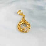 Zircon Pendant (D4) - Silver 925 & Gold Plated