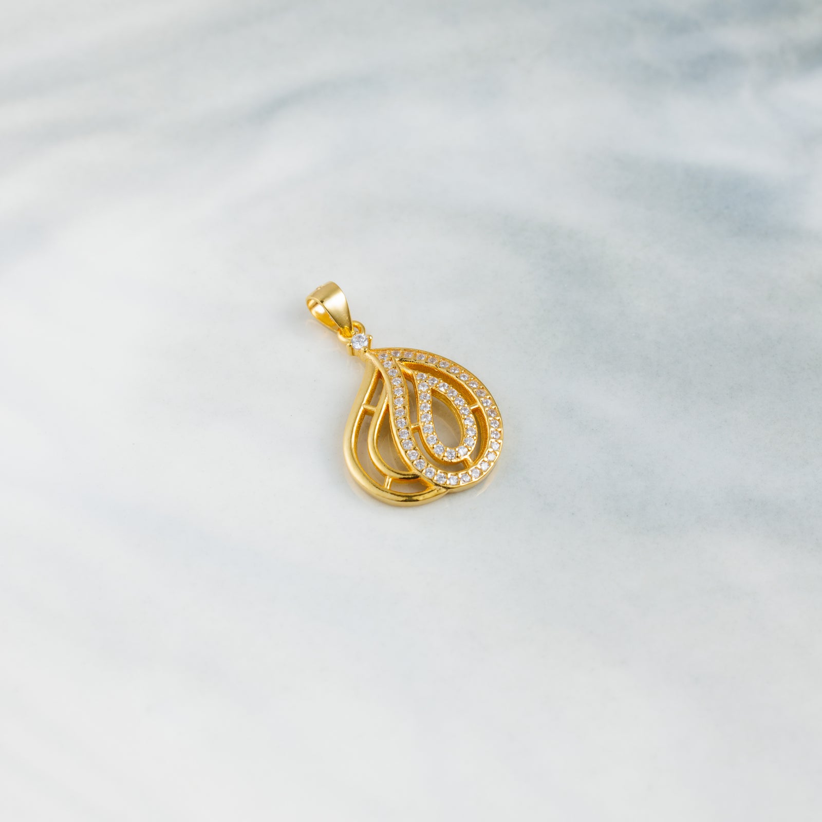 Zircon Kids Pendant (D7) - Silver 925 & Gold Plated