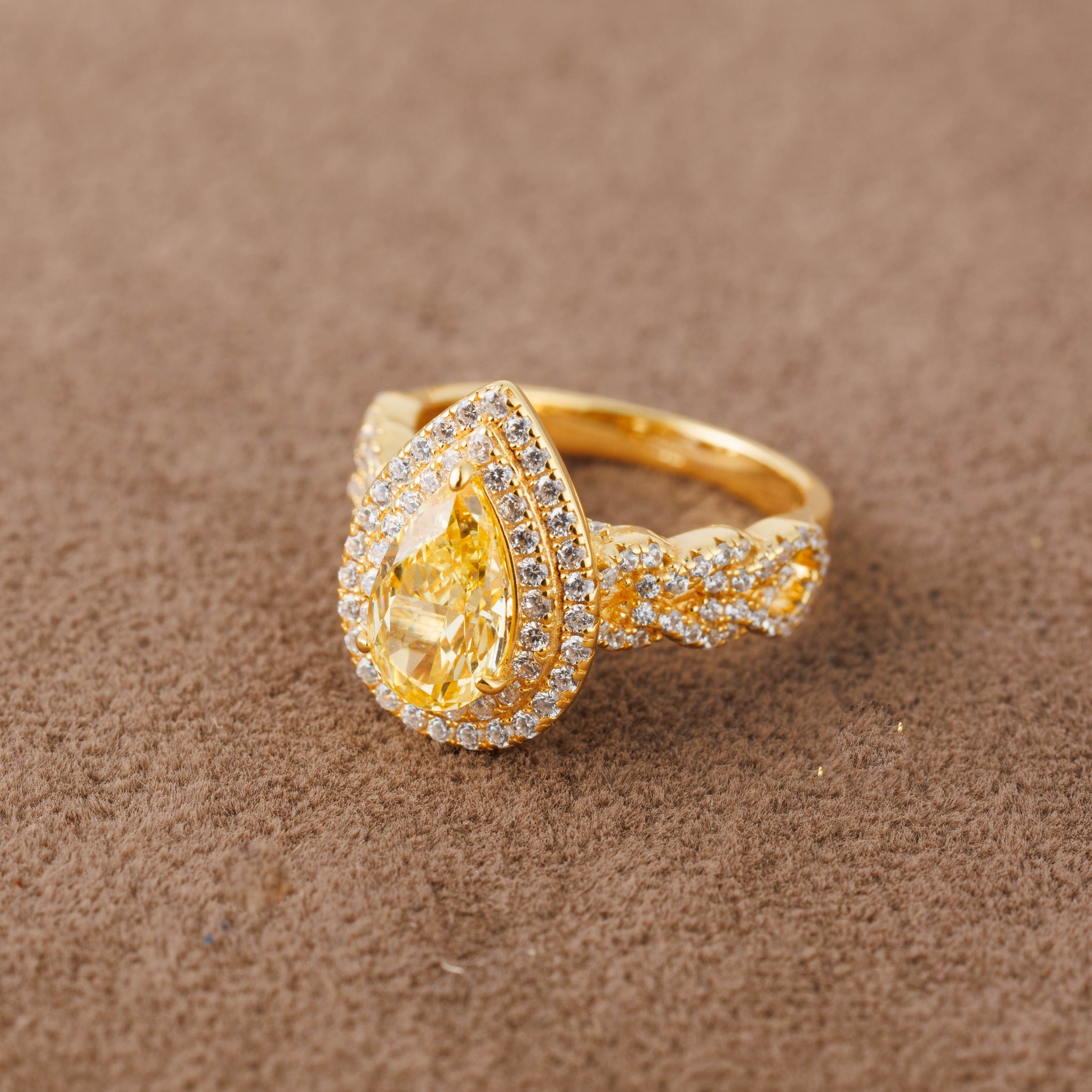 Fancy Ring (D3) - Silver 925 & Gold Plated