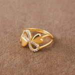 Zircon Ring (D3) - Silver 925 & Gold Plated