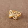 Zircon Ring (D7) - Silver 925 & Gold Plated