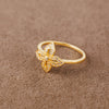 Zircon Ring (D8) - Silver 925 & Gold Plated