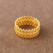 Leaf Band / Dabla (D2) - 925 Silver & 24K Gold Plated