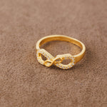 Zircon Ring (D1) - Silver 925 & Gold Plated