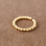 Open Bead Ring (1 Line) - Silver 925 & Gold Plated