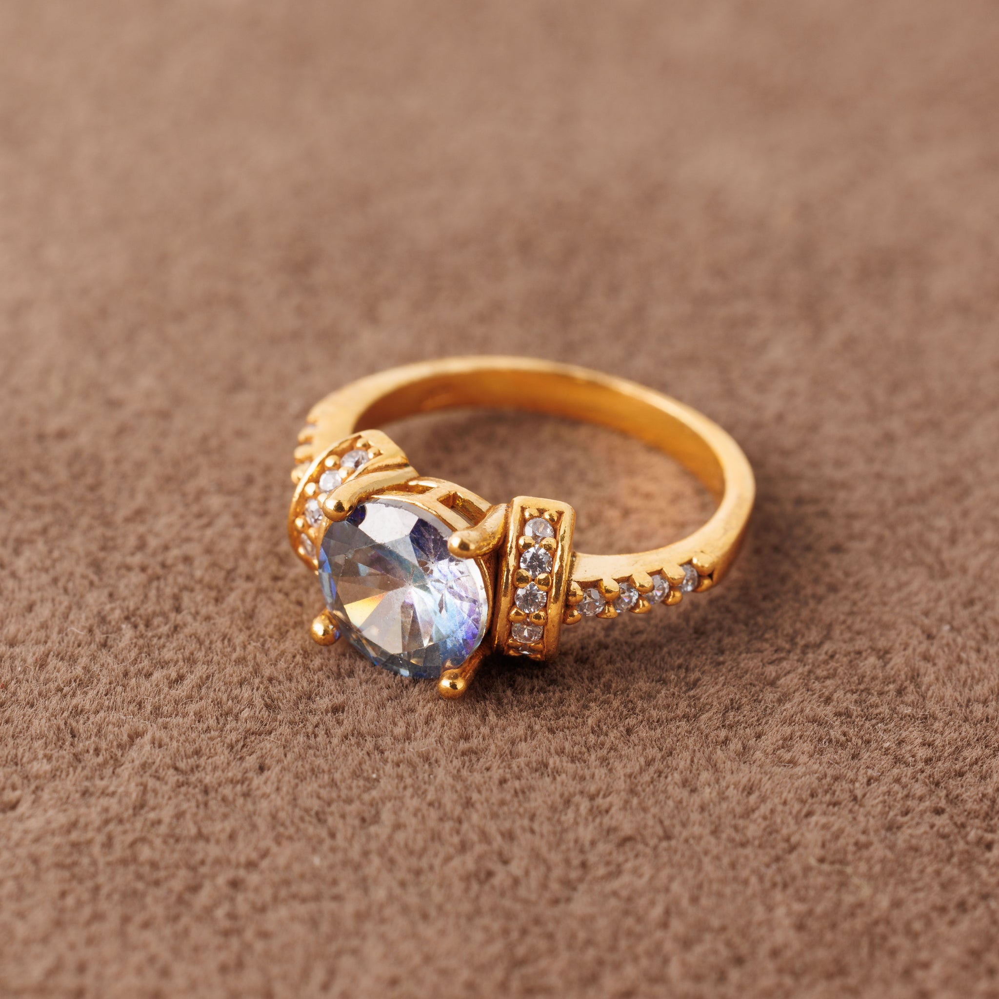 Fancy Ring (D8) - Silver 925 & Gold Plated