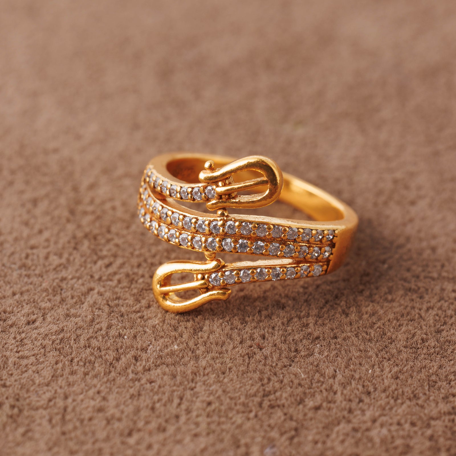 Zircon Ring (D20) - Silver 925 & Gold Plated