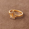 Zircon Ring (D15) - Silver 925 & Gold Plated