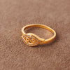 Zircon Ring (D12) - Silver 925 & Gold Plated