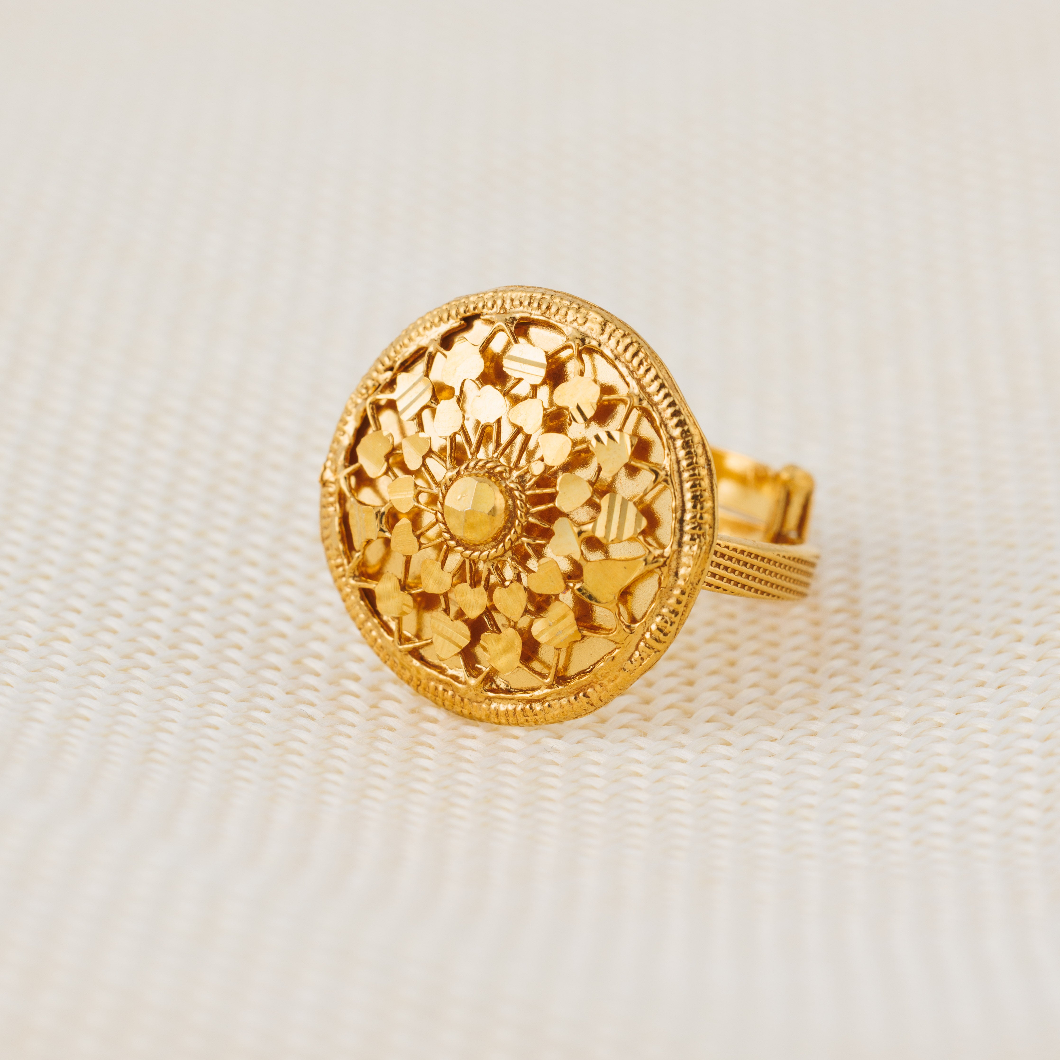 الخاتم التقليدي (D93) - Silver 925 و Gold Plated