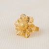 Double Flower Ring (RP) - Silver 925 & Gold Plated