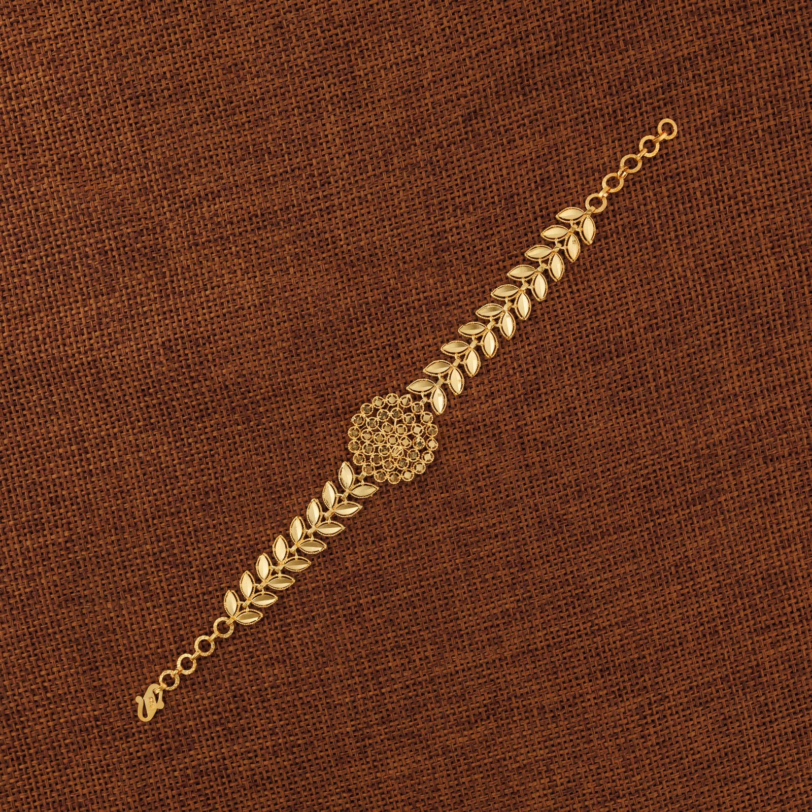 RP 1 Piece Bracelet with Leaf (D3) - Silver 925 & Gold Plated