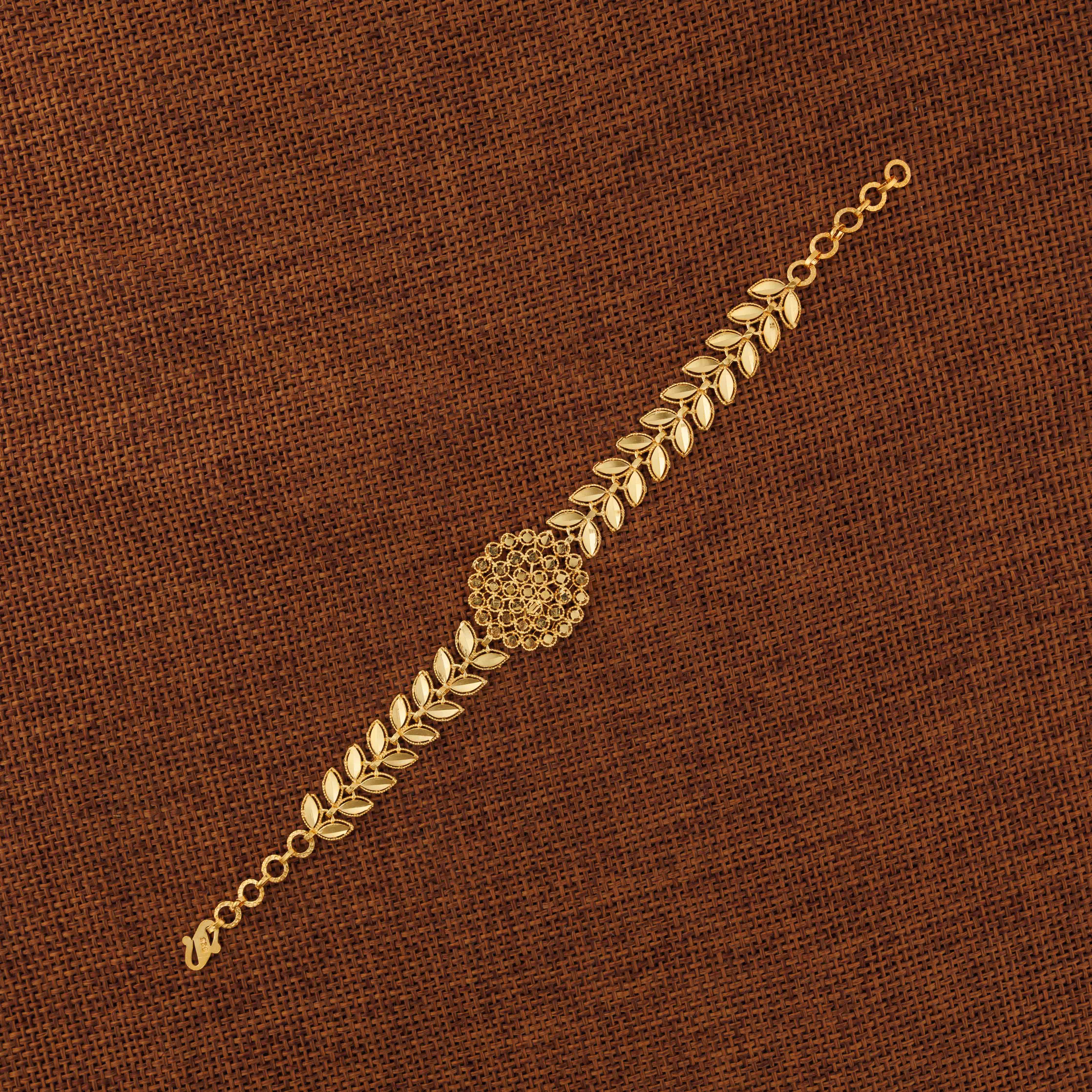 سوار RP 1 قطعة مع ورقة (D3) - Silver 925 و Gold Plated