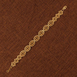 Casting Bracelet (D29) - Silver 925 & Gold Plated