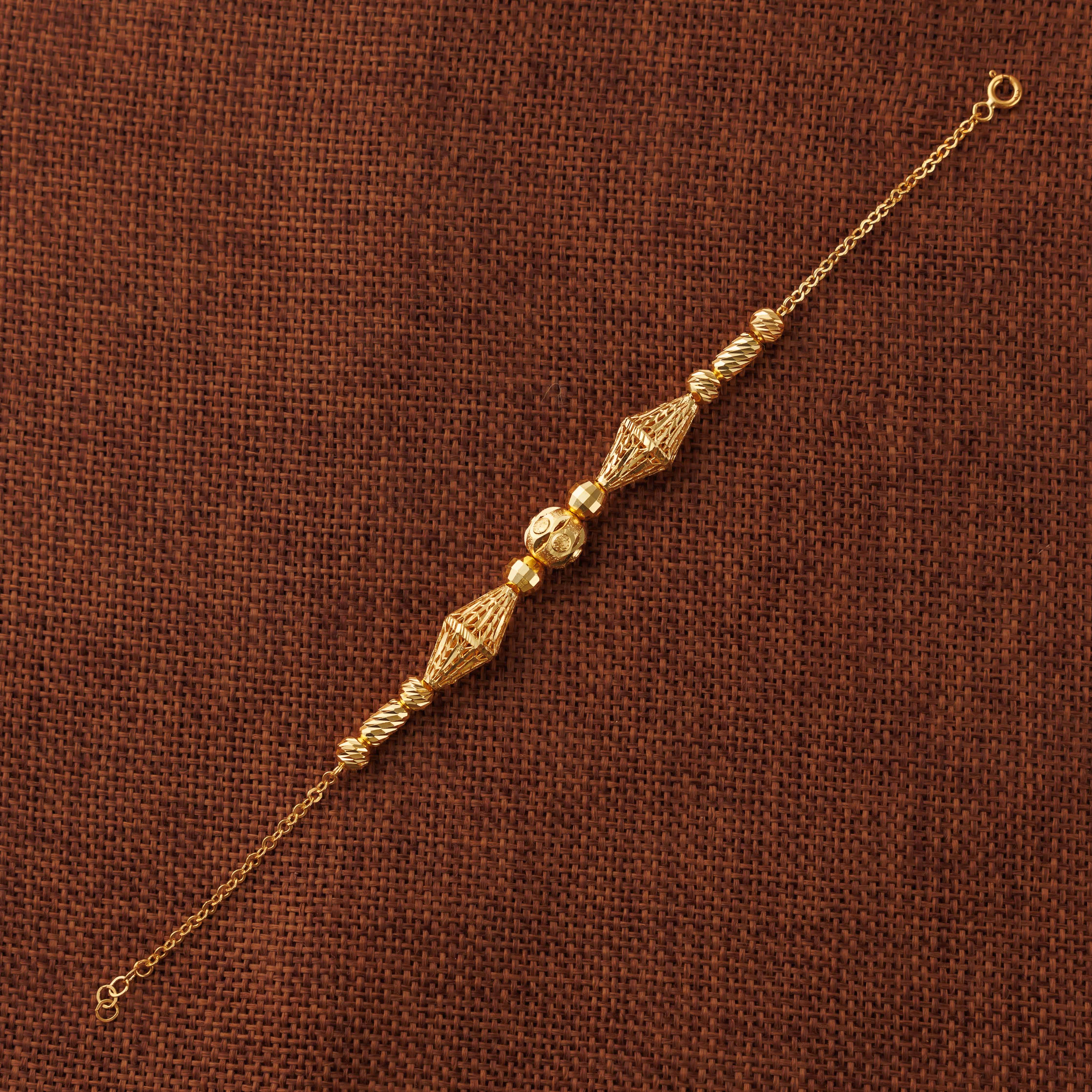سوار RP Beads &amp; Ball (D23) - فضة 925 ومطلي بالذهب