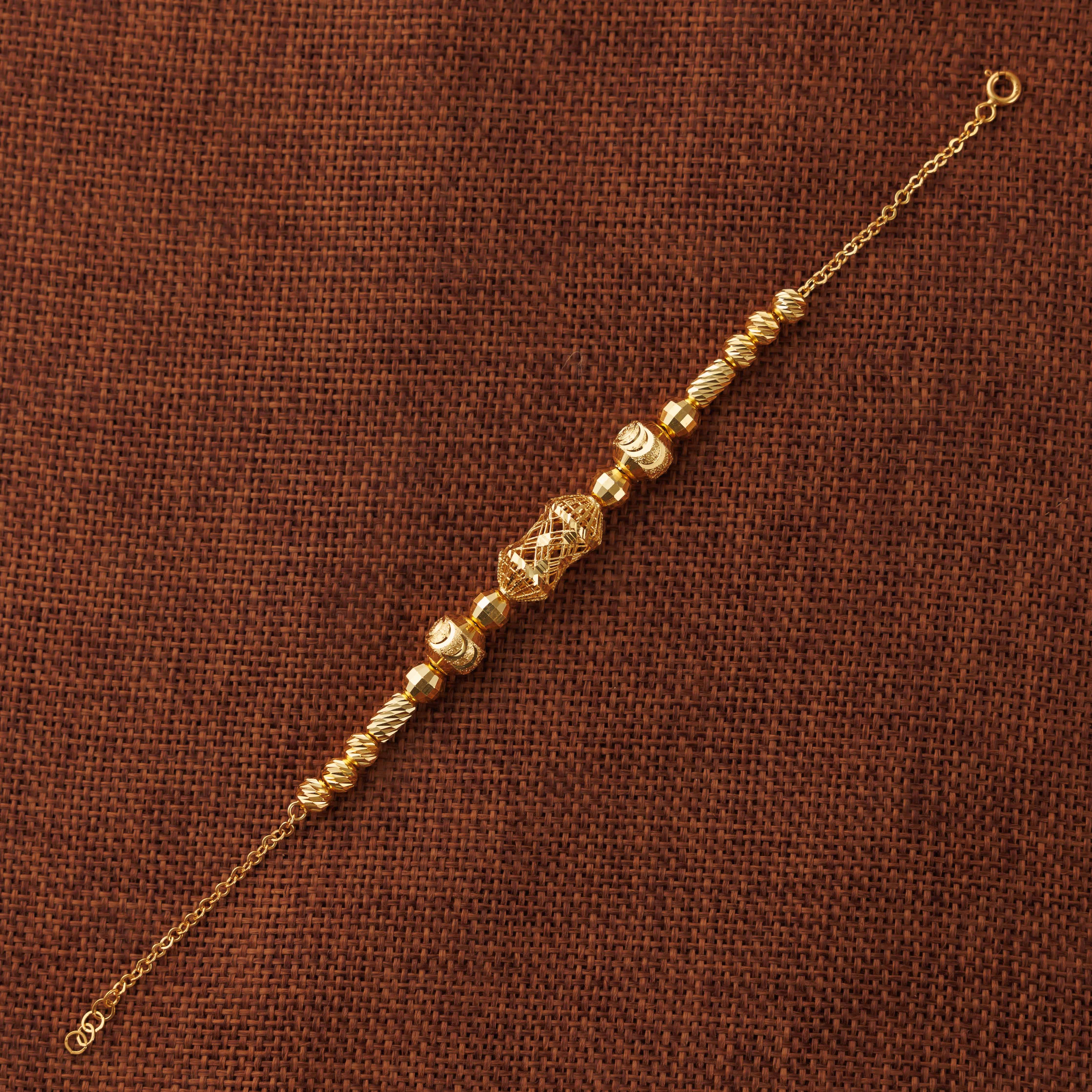 سوار RP Beads &amp; Ball (D24) - فضة 925 ومطلي بالذهب