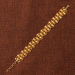 Dye cast & Chain Bracelet (D11) - Silver 925 & Gold Plated