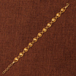 Dye cast & Chain Bracelet (D15) - Silver 925 & Gold Plated