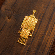 قلادة الصب المربعة (D1) - Silver 925 و Gold Plated