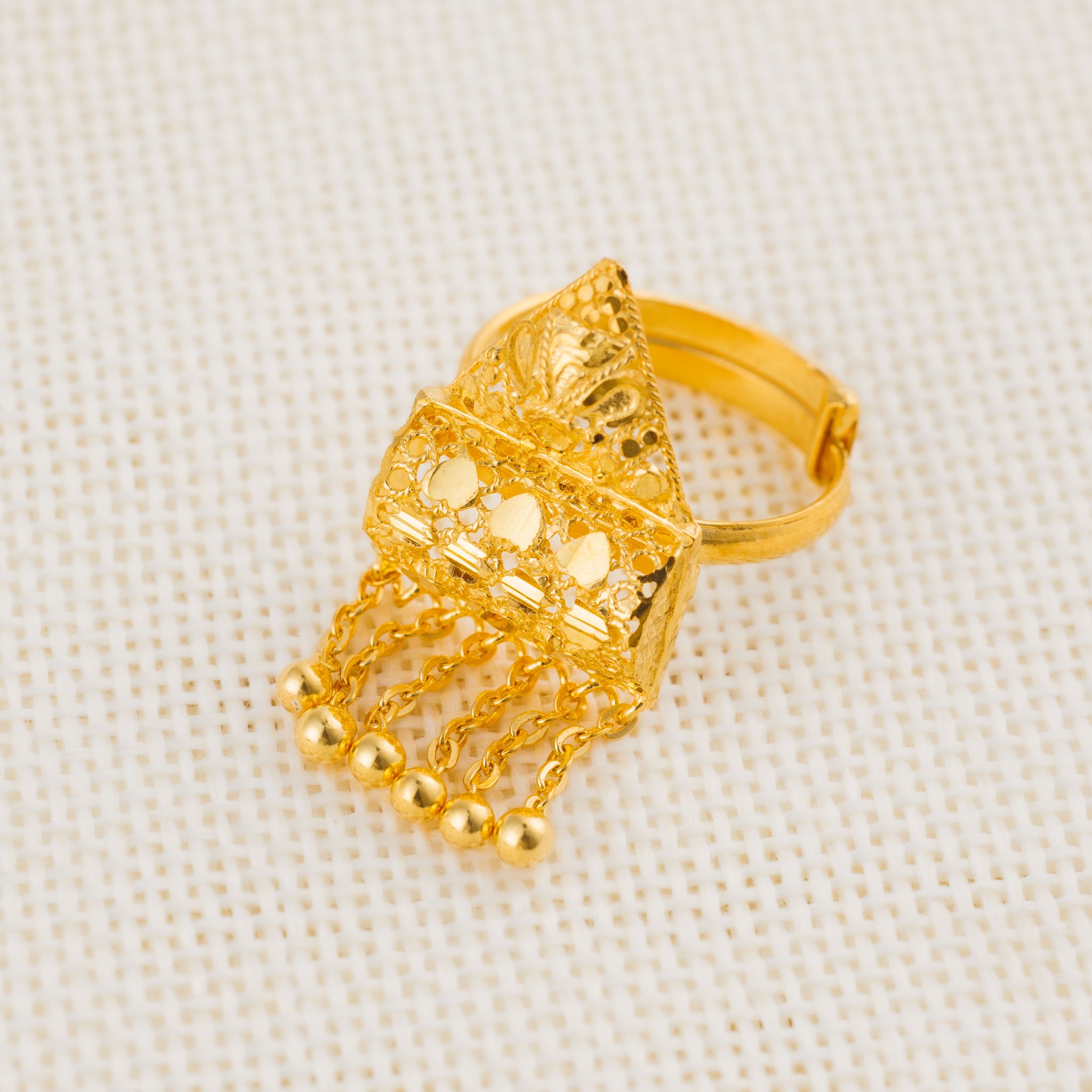 Traditional Casting Ring (D4) - Silver 925 & Gold Plated