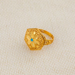 Hexa Rings (D2) - Silver 925 & Gold Plated