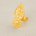 Traditional Shawahid Ring (D1) - Silver 925 & Gold Plated