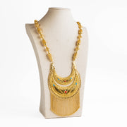 Moon Shaped Moria (D14) - 925 Silver & 24K Gold Plated