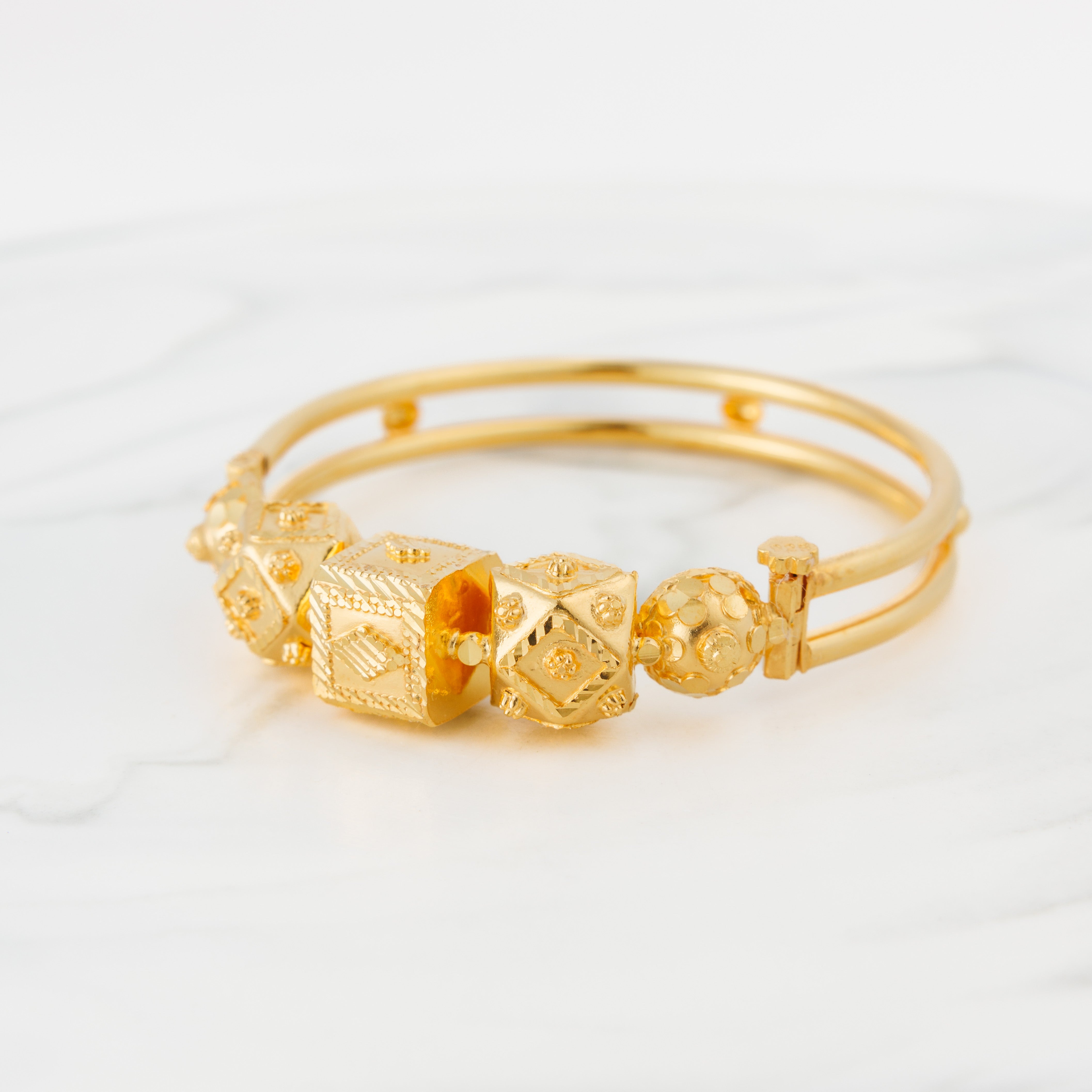 كارة مصنوعة يدويًا (D11) - فضة 925 ومطلية بالذهب