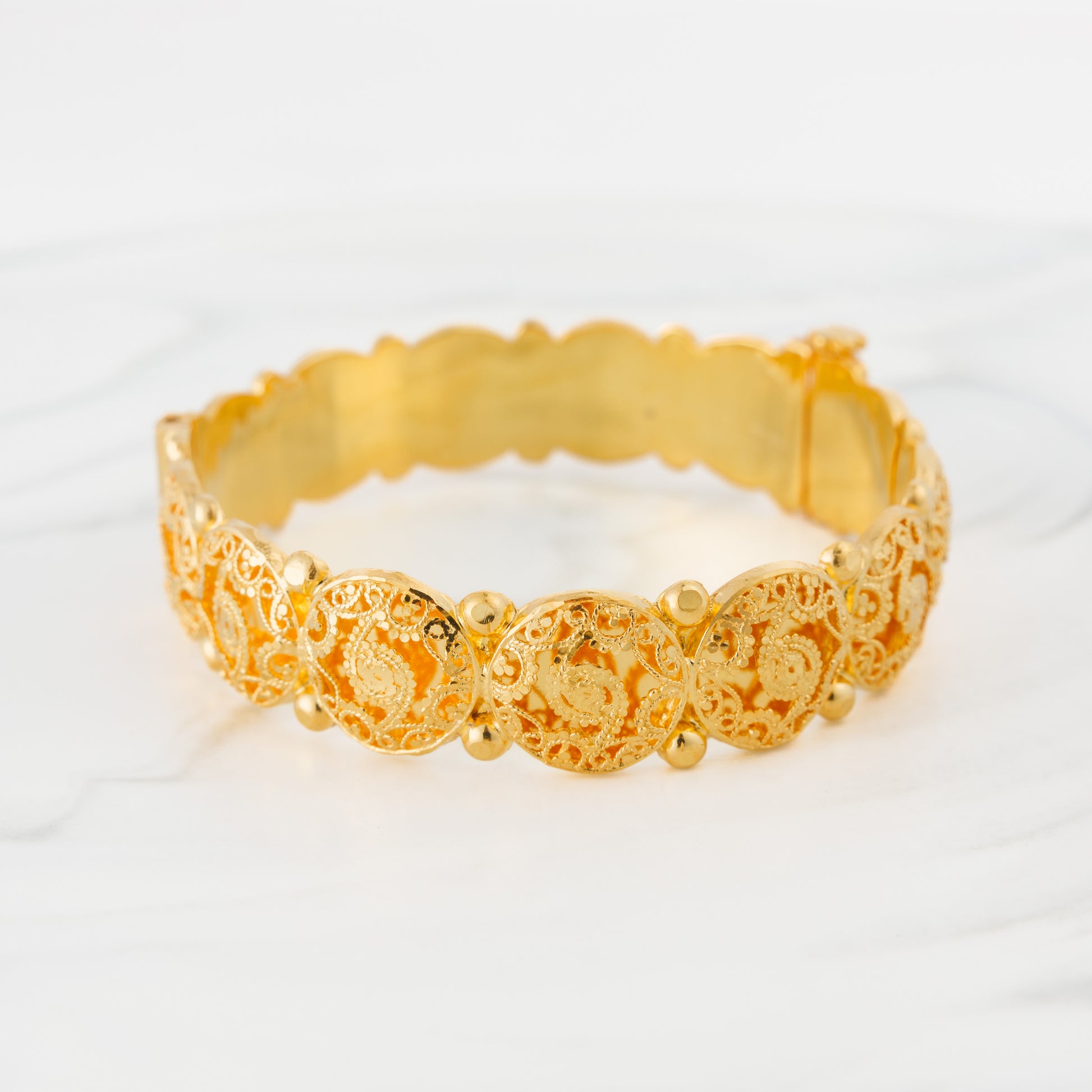 Gold Plated Sterling Silver 925 kada D3, image 2 of 2