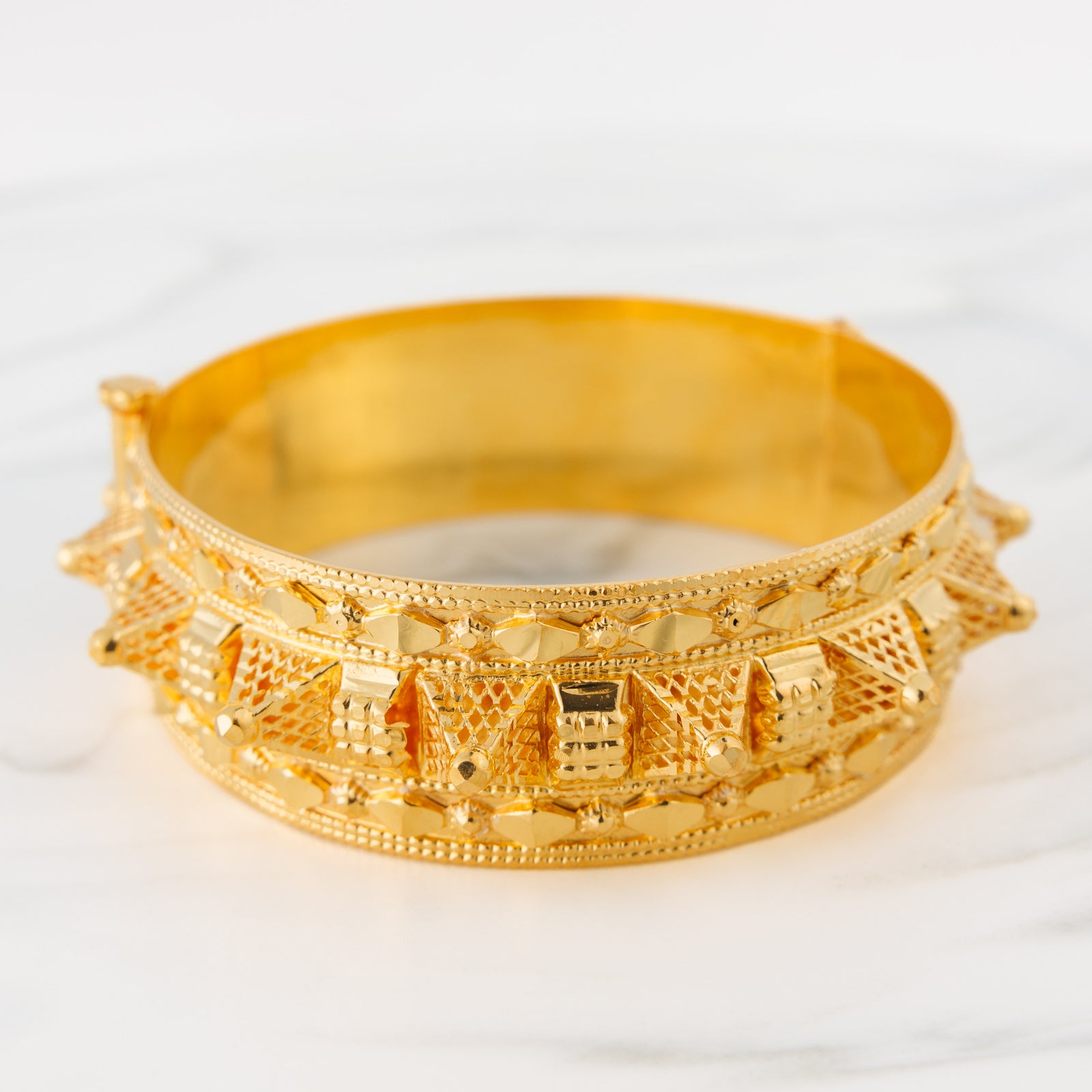 Mushawak Bangle (D65) -  Silver 925 & Gold Plated