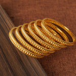 Adult's Bangles (D3-K) - Silver 925 & Gold Plated