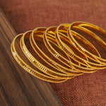 Adult's Bangles (D14-A) - Silver 925 & Gold Plated