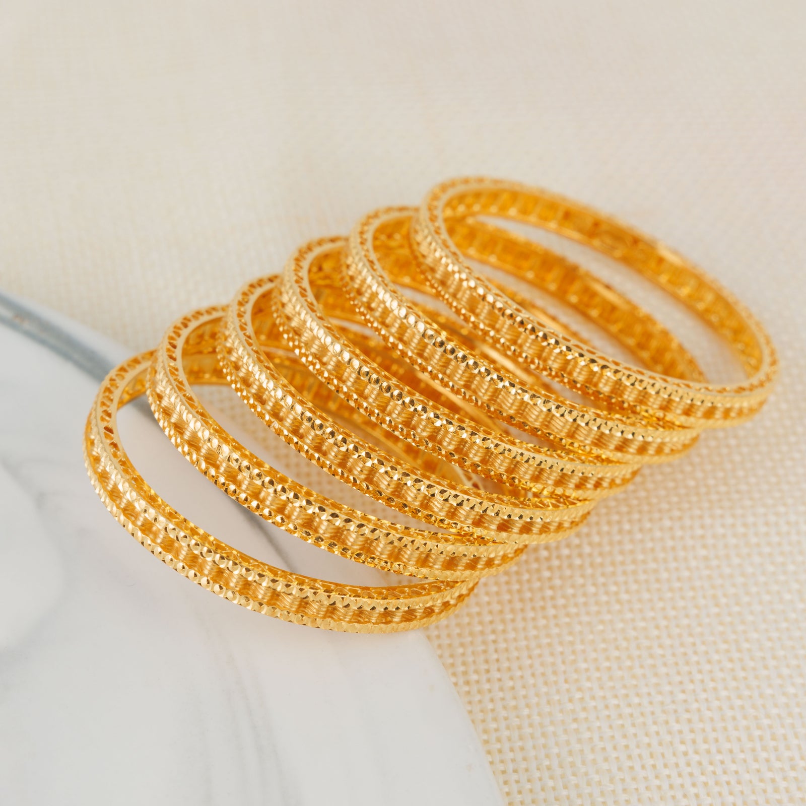 Kid's Bangles (D4-K) - Silver 925 & Gold Plated