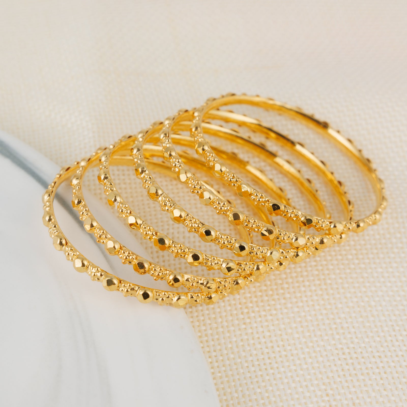 Kid's Bangles (D2-A) - Silver 925 & Gold Plated