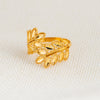 RP Leaf Ring (D4) - Silver 925 & Gold Plated