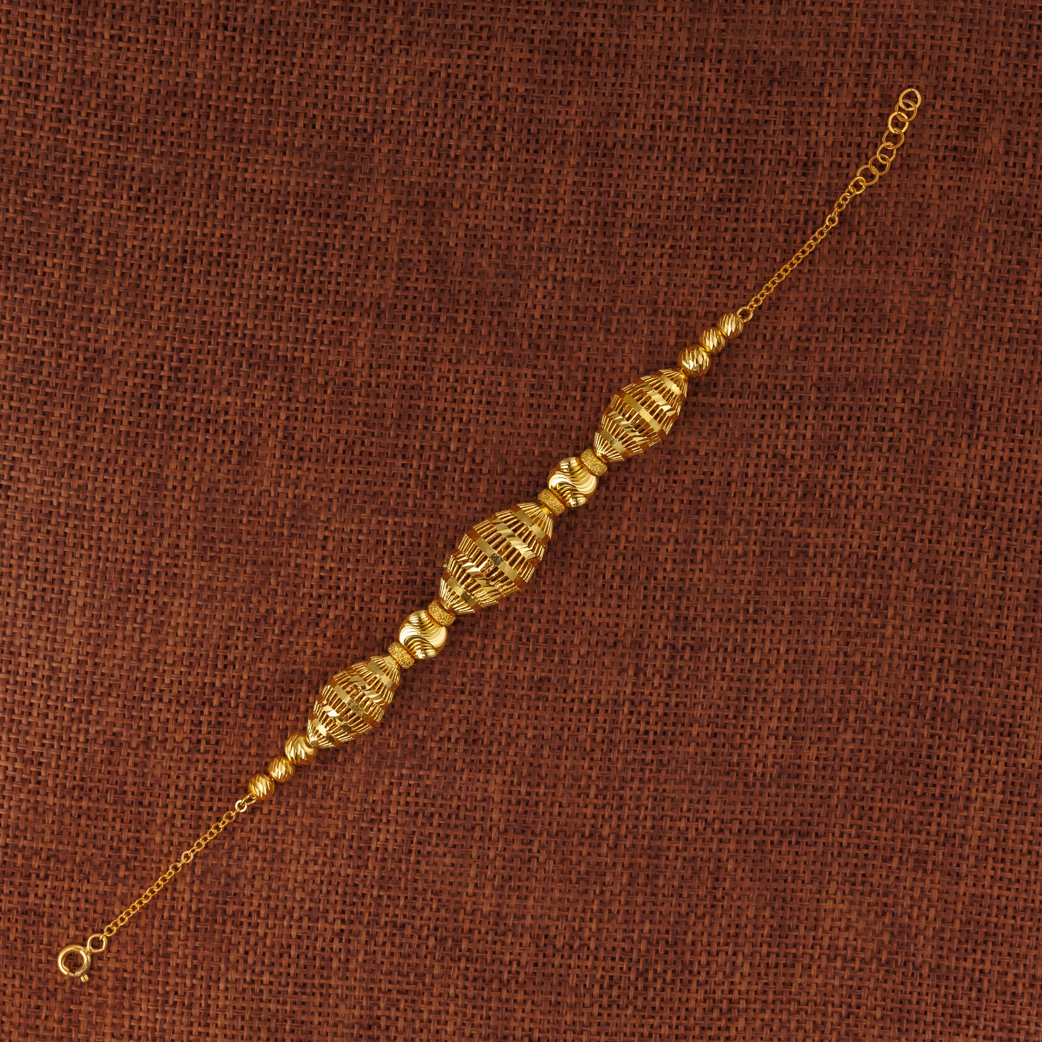 سوار RP Beads &amp; Ball (D37) - فضة 925 ومطلي بالذهب