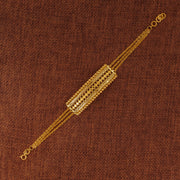 سوار منحنى نصف RP - (منقط) - Silver 925 و Gold Plated