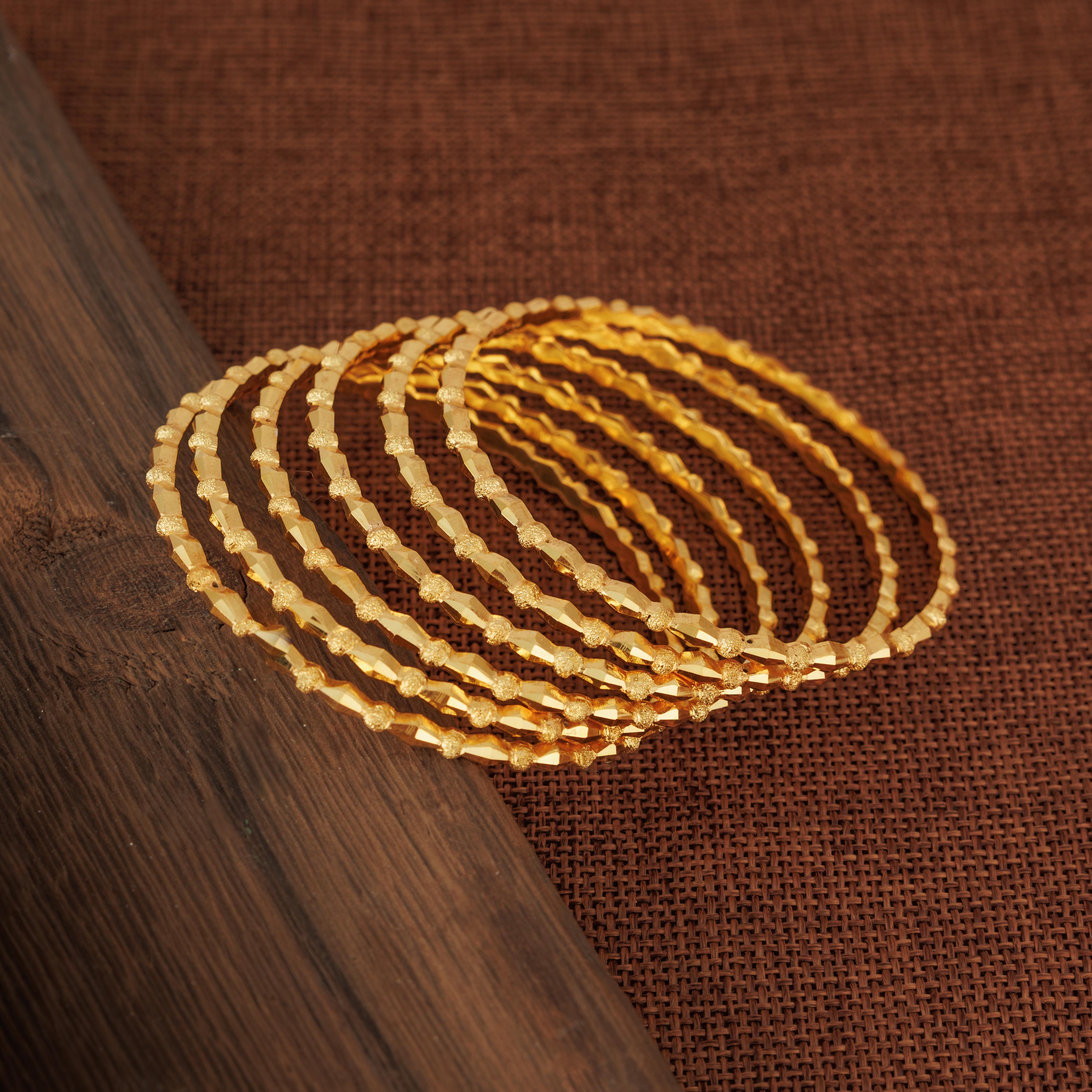 Adult's Bangles (D41-K) - Silver 925 & Gold Plated