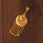 Pendant with stones (D4) - Silver 925 & Gold Plated