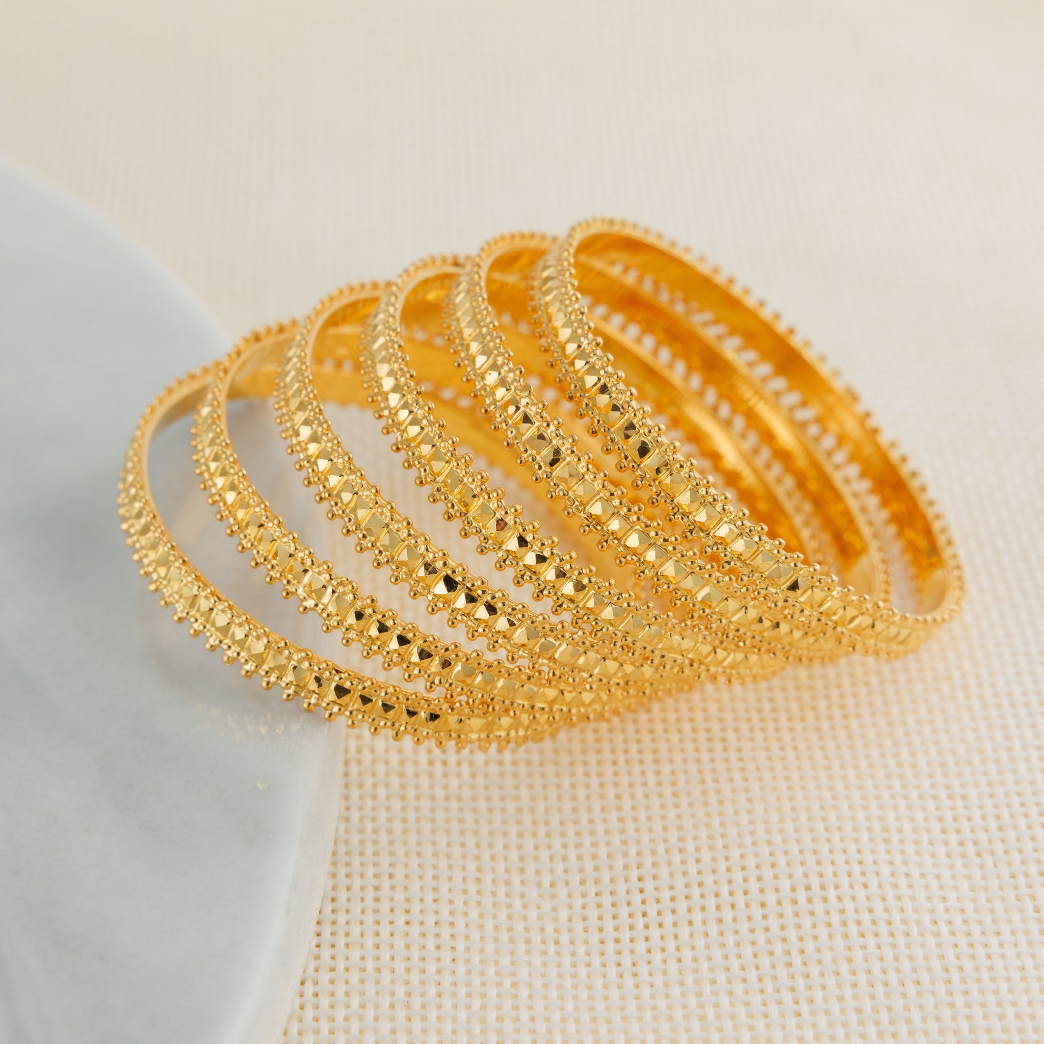 Kid's Bangles (D3-A) - Silver 925 & Gold Plated