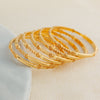 Kid's Bangles (D6-K) - Silver 925 & Gold Plated