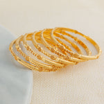 Kid's Bangles (D6-K) - Silver 925 & Gold Plated