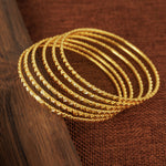 Adult's Bangles (D43-K) - Silver 925 & Gold Plated