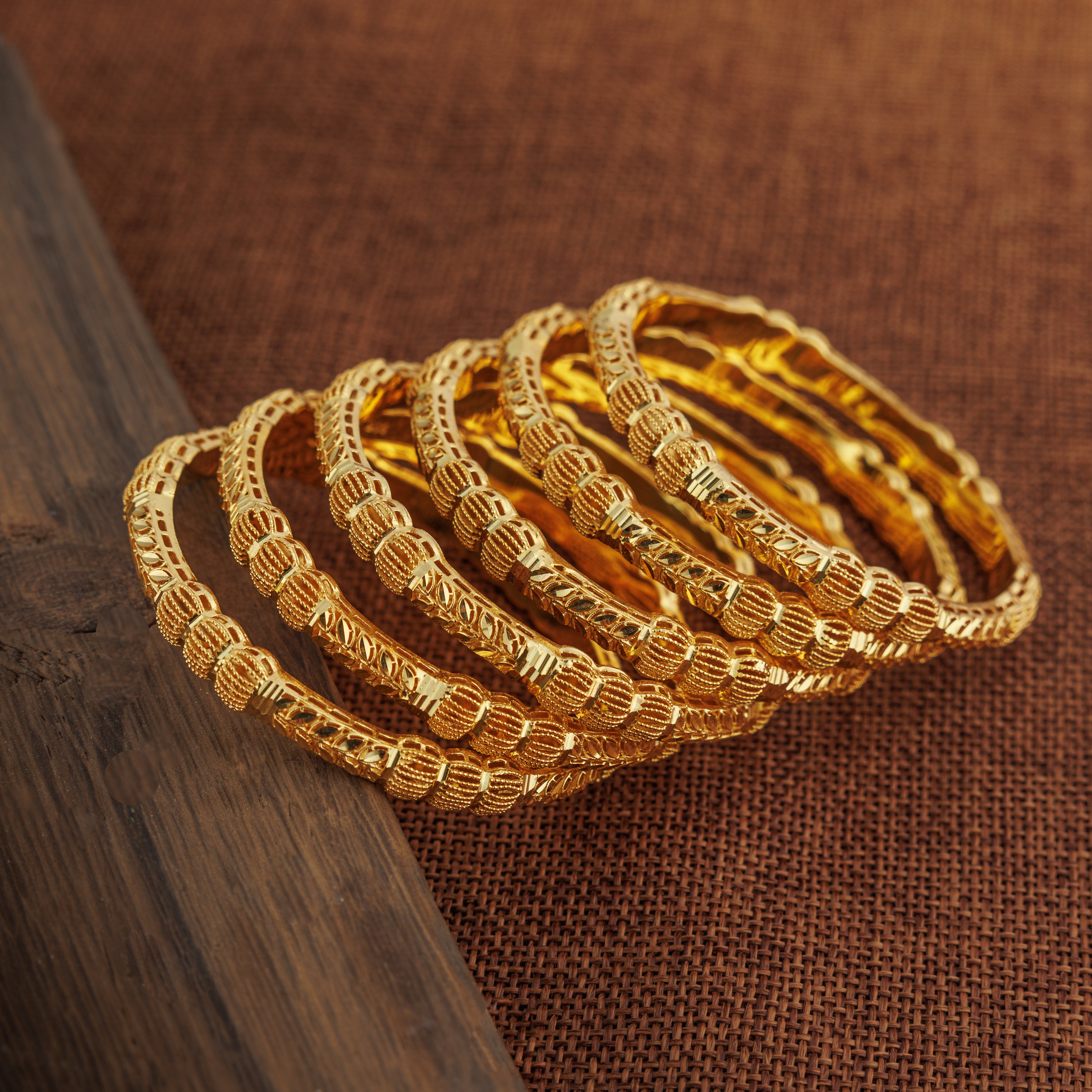 Adult's Bangles (D52-K) - Silver 925 & Gold Plated