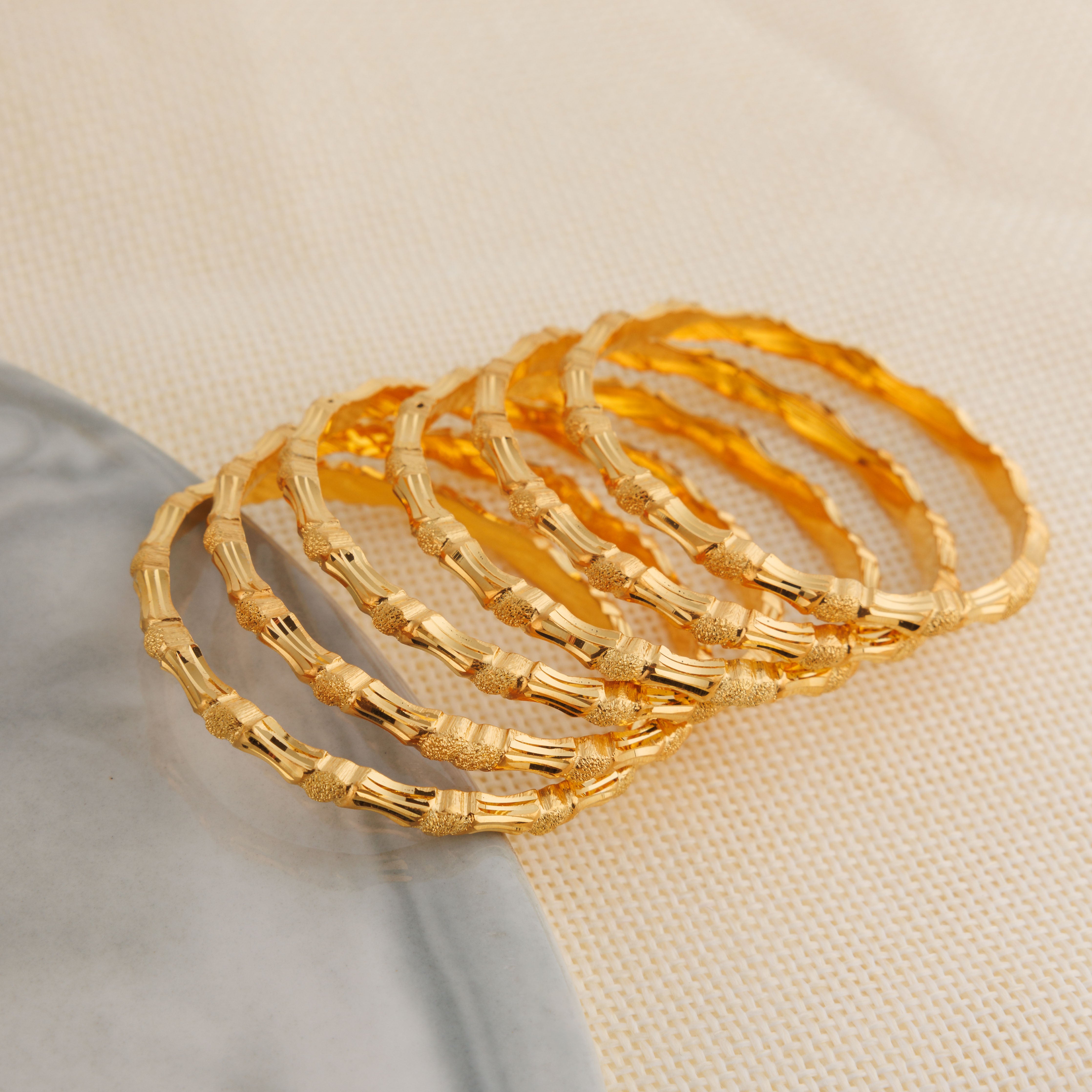 Kid's Bangles (D11-K) - Silver 925 & Gold Plated