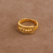 خاتم دوريكا (D4) - فضة عيار 925 ومطلي بالذهب